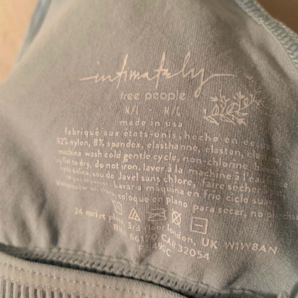 Free People blue stretchy racerback bralette - Picture 4 of 4